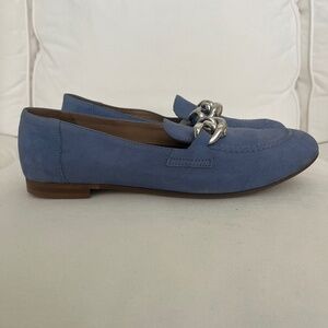 Blue suede loafers Donald Pliner size 9.5
